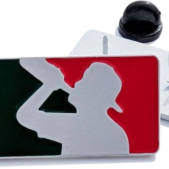 Pin Mexican Racing Pin Mexican Flag Pin For Caps Clothing Enamel Badge Plate pin - Picture 2 of 5